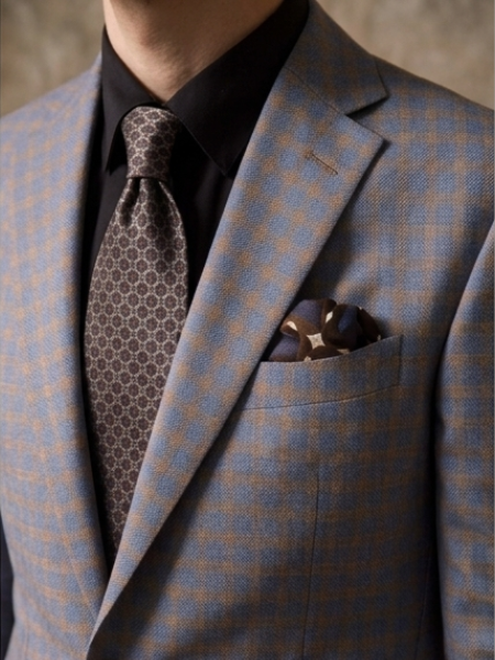 The Adler Burgundy Blue Suit